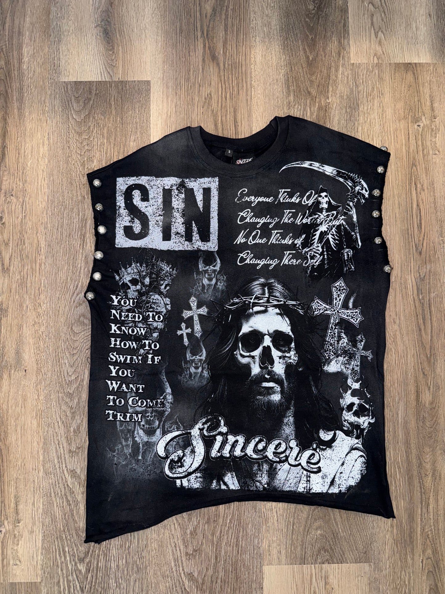 “Sincerely A Rockstar”  Sleeveless Tee